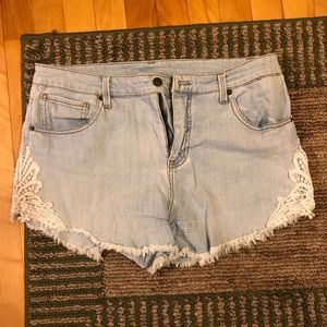 Denim shorts